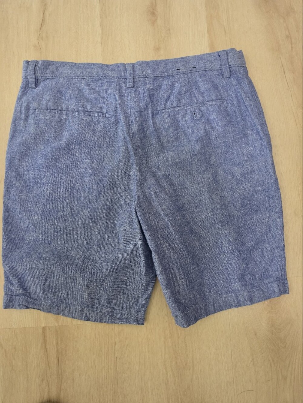 Men's Linen/Cotton Blend 9" Shorts - Picture 2 of 5
